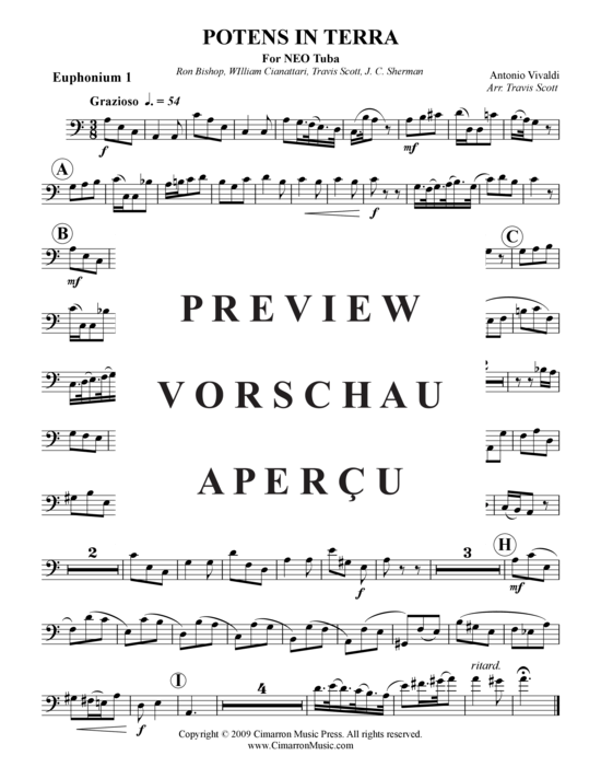Product gallery: Page 6 of 11 Potens in terra , , (Tuba Quartet: 2x Baritone, 2xTuba)