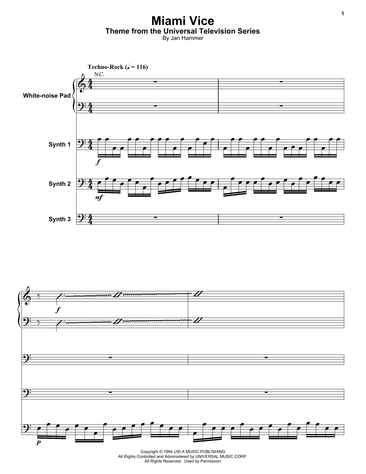 Product gallery: Page 1 of 1 Miami Vice, Jan Hammer