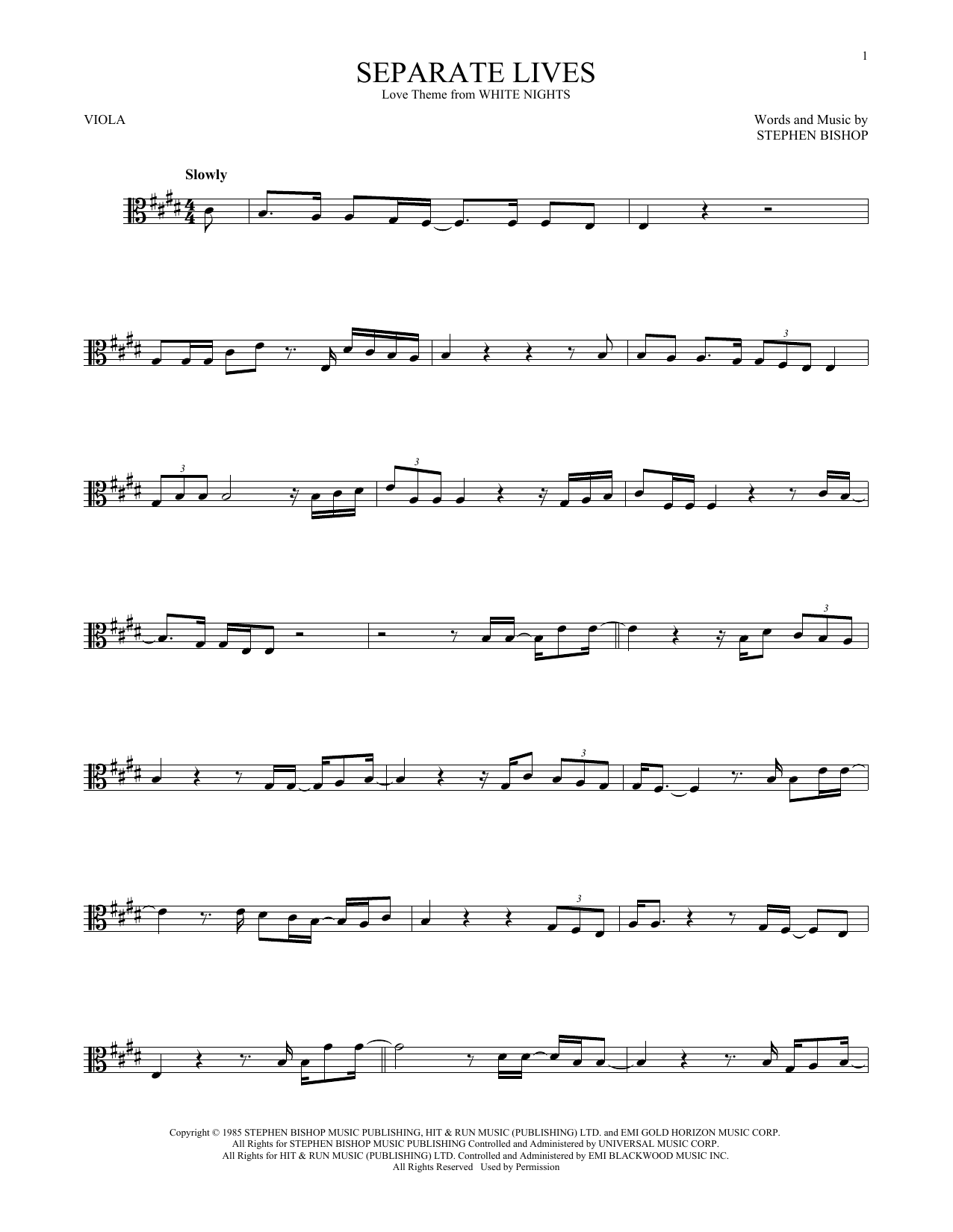 Product gallery: Page 1 of 1 Separate Lives, Phil Collins & Marilyn Martin
