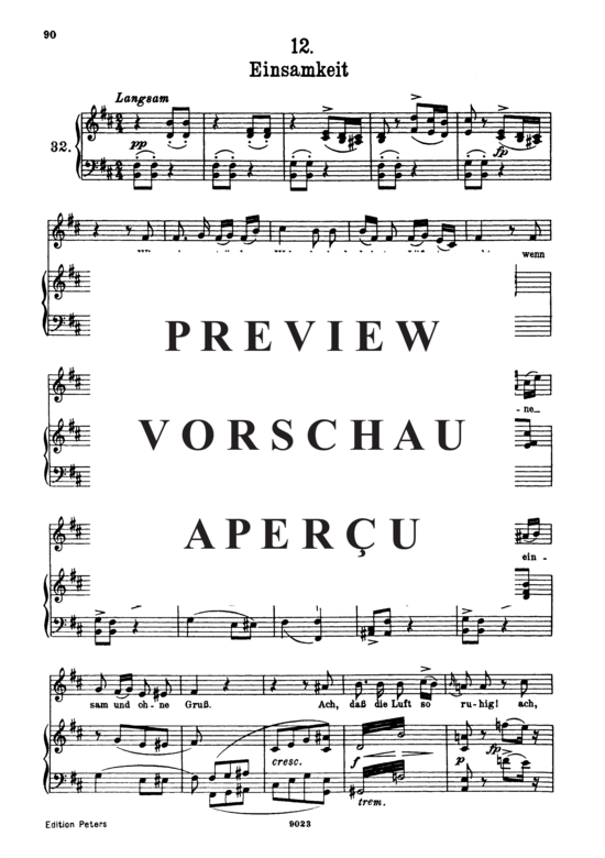 gallery: Einsamkeit D.911-12 (Winterreise) , ,  (Gesang hoch + Klavier)