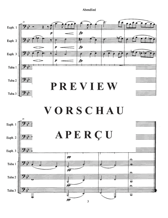 Produktgalerie: Seite 5 von 11 Abendlied , , (Tuba Ensemble EEETTT)