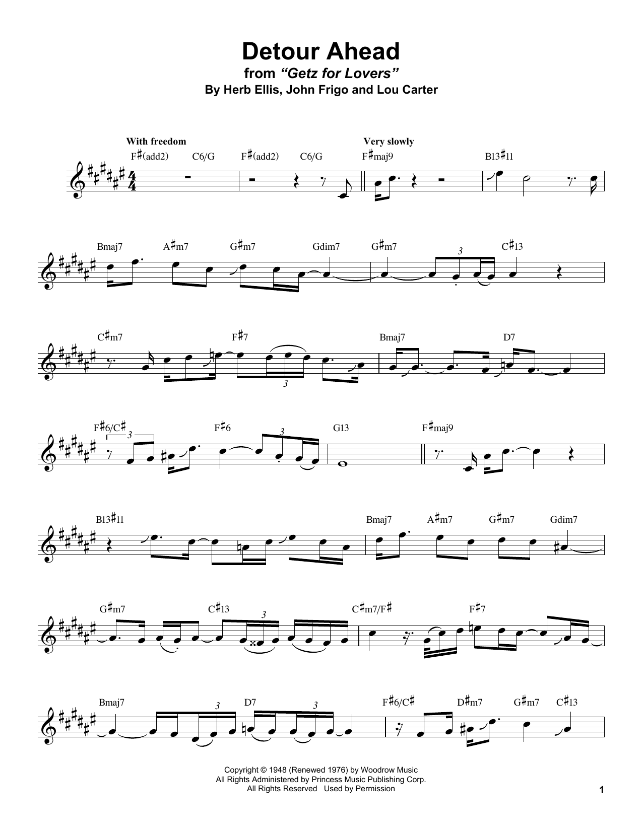 Product picture to:  Detour Ahead - Stan Getz