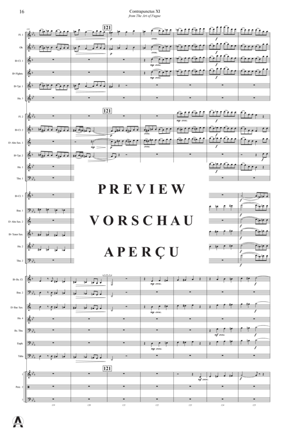 Produktgalerie: Seite 19 von 21 Contrapunctus 11 aus Kunst der Fuge , , (Concert Band)