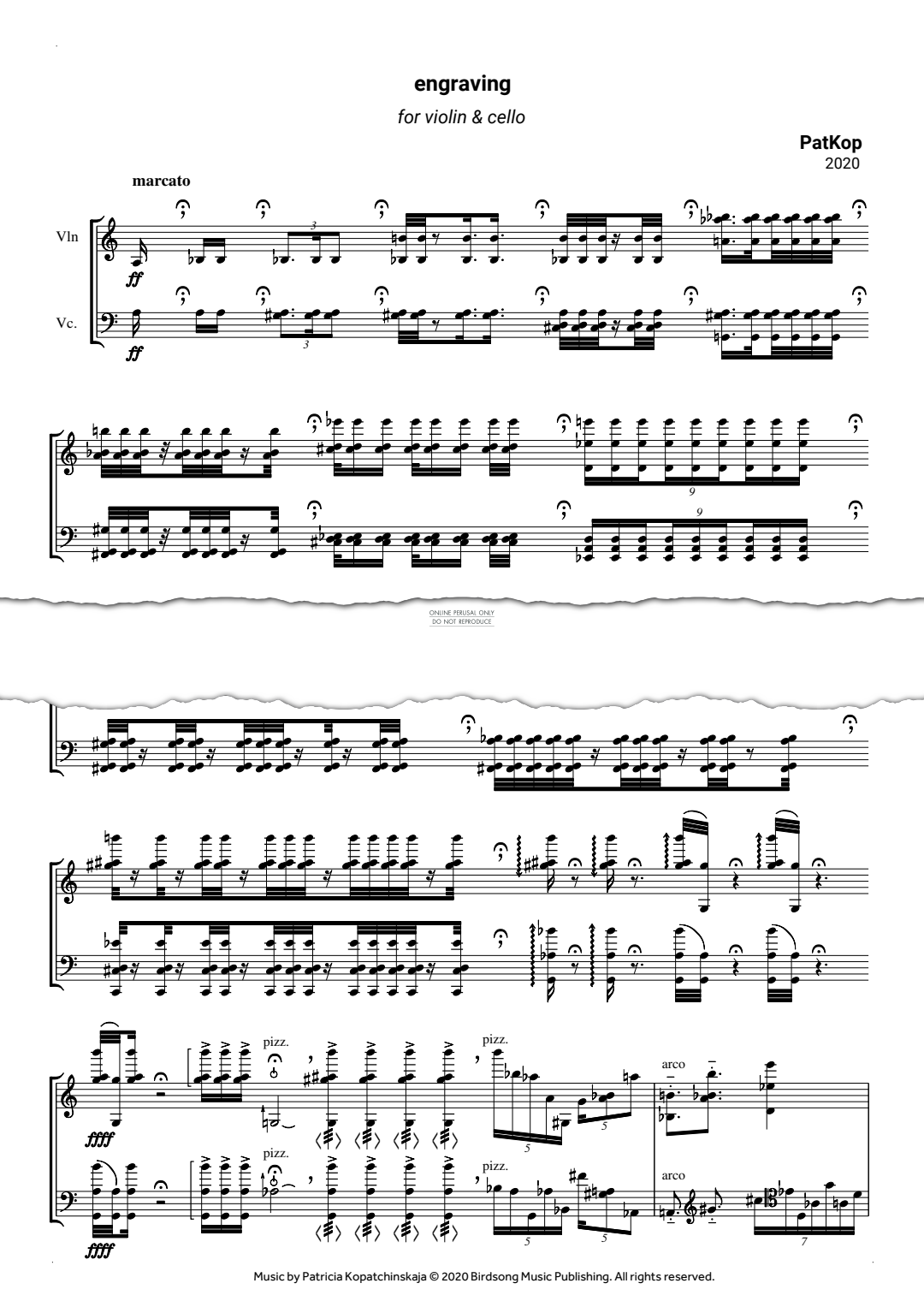 Produktgalerie: Seite 1 von 1 engraving, PatKop, Violine, Violoncello