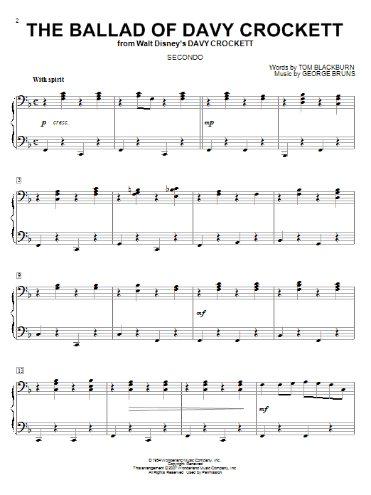 Product picture to: The Ballad Of Davy Crockett (from Davy Crockett)