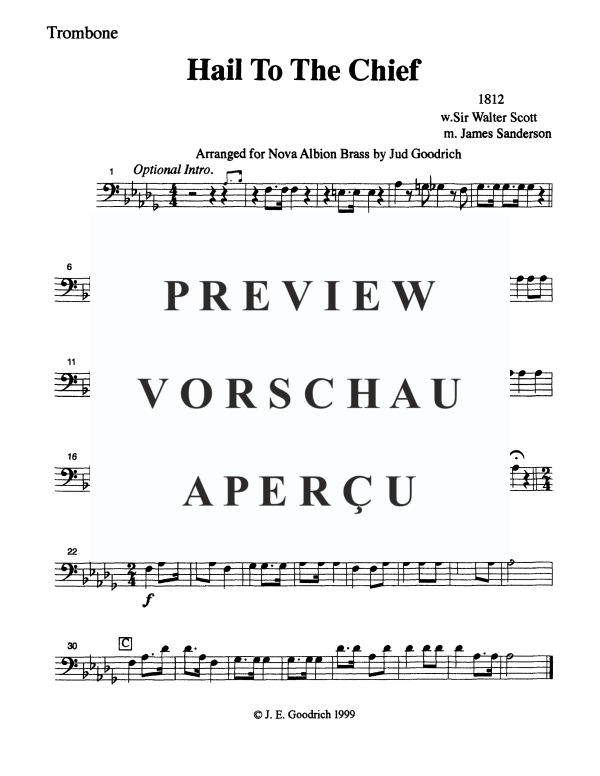 Produktgalerie: Seite 8 von 9 Hail to the Chief, , Blechbläser Quintett