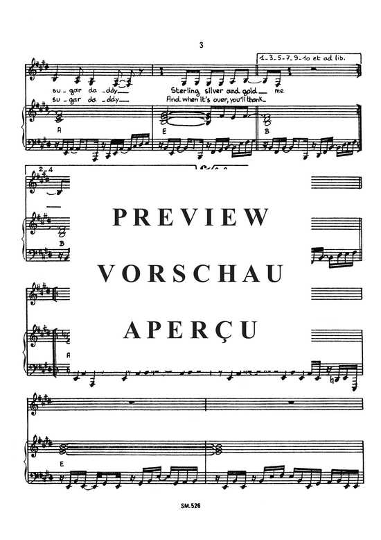 Produktgalerie: Seite 6 von 6 Sugar Daddy , Eartha Kitt, Klavier und Gesang