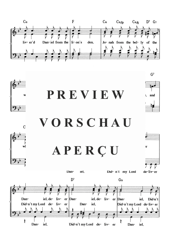 gallery: Didn´t My Lord Deliver Daniel, , Mixed Choir