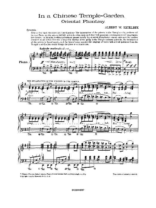 Product gallery: Page 1 of 1 In A Chinese Temple-Garden (Oriental Phantasy), Albert Ketelbey