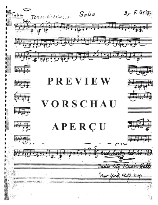 Product gallery: Page 21 of 21 Studies and Solos for Tuba , , (Tuba Solo)