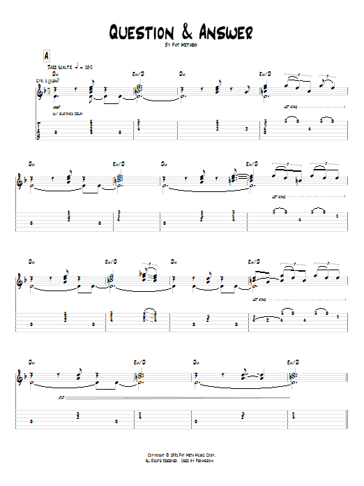 Product gallery: Page 1 of 1 Question & Answer, Pat Metheny