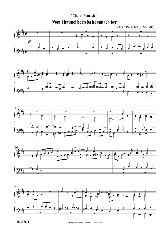 gallery: Vom Himmel hoch da komm ich her (Choral Fantasie), , (Orgel Solo)