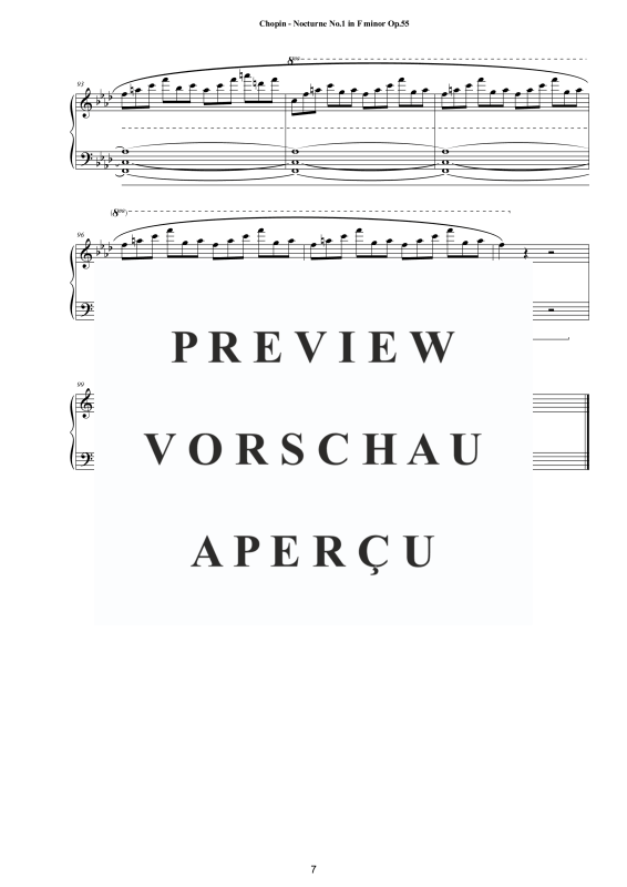 Product gallery: Page 8 of 8 Nocturne No. 1 in F Minor Op. 55, , Solo Piano