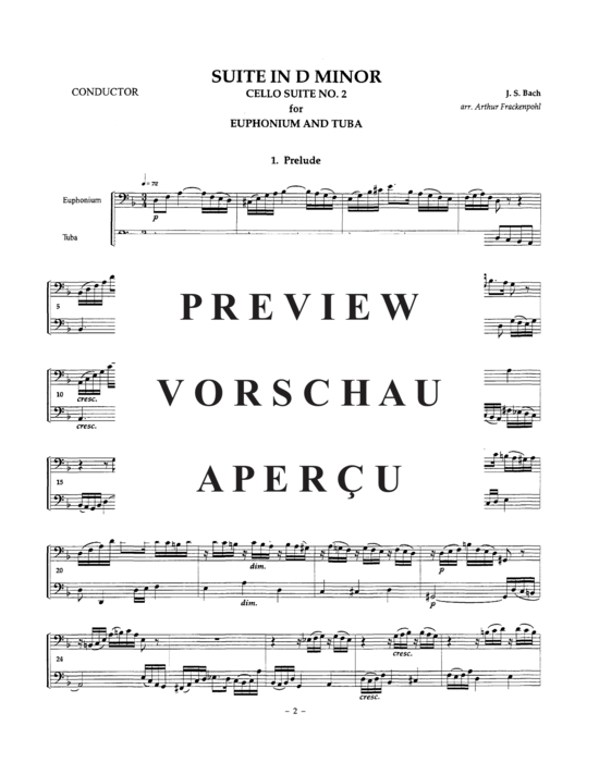 Produktgalerie: Seite 5 von 21 Suite in D minor , , (Euphonium + Tuba)