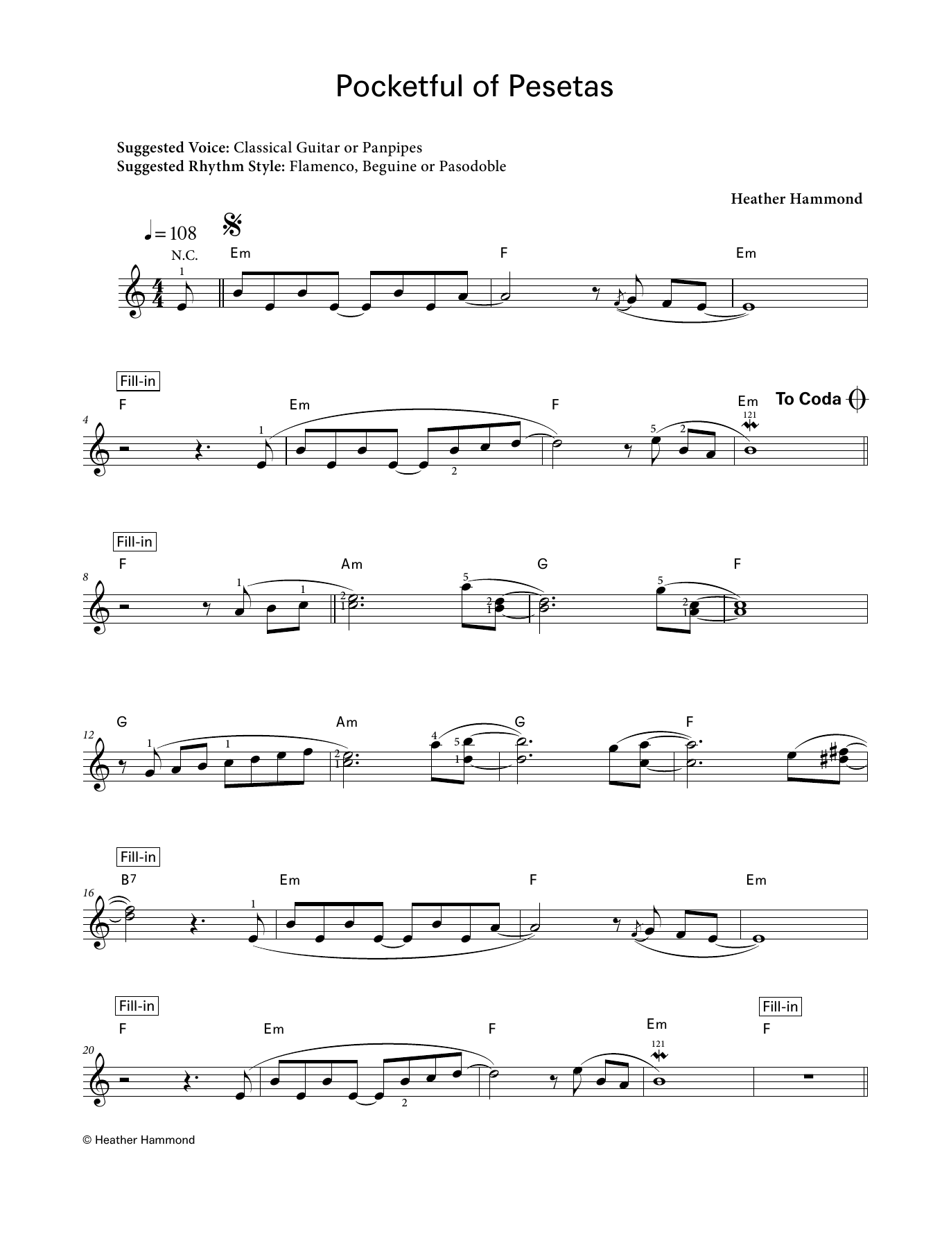 Produktgalerie: Seite 1 von 1 Pocketful of Pesetas (LCME Electronic Keyboard Grade 4 List A), Heather Hammond, Klavier