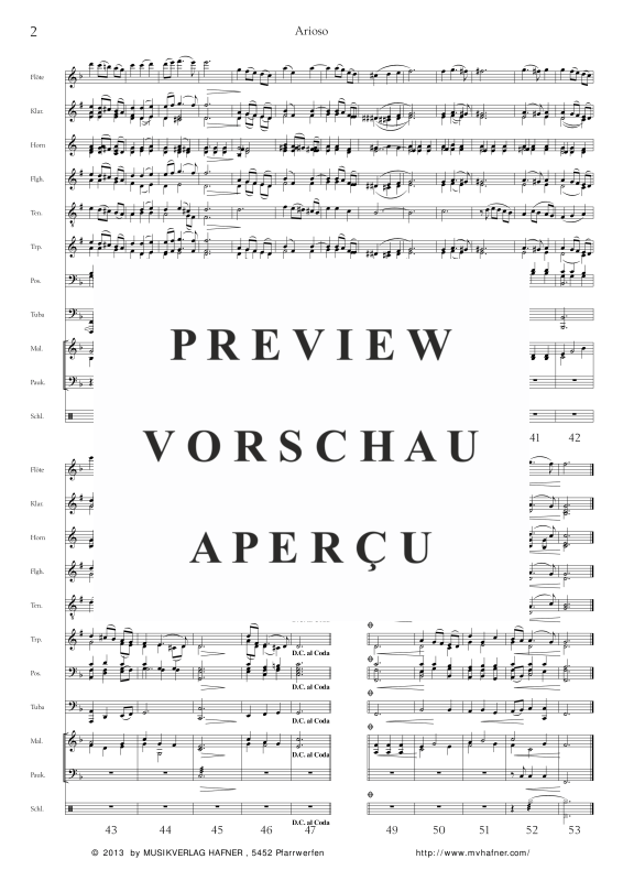 Product gallery: Page 6 of 11 Arioso, , (large wind orchestra)