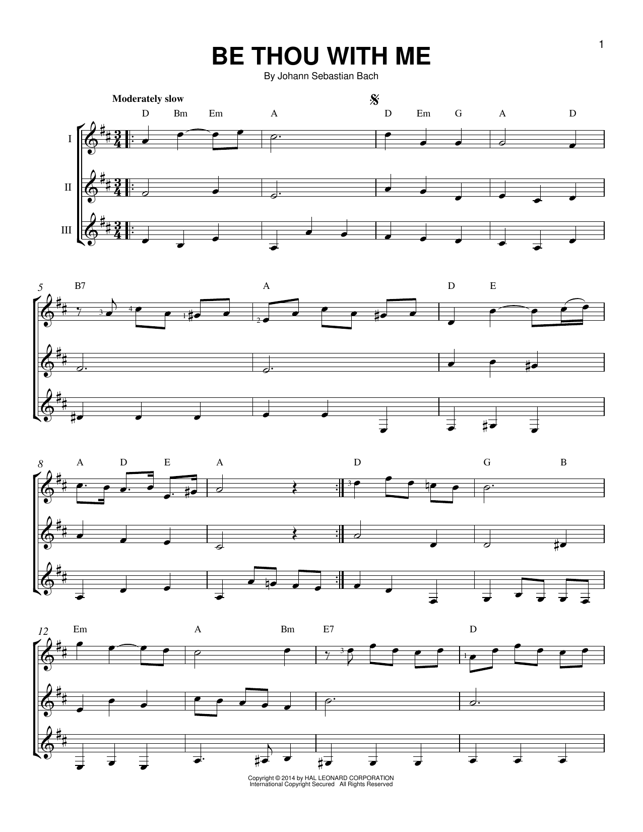 Produktgalerie: Seite 1 von 1 Be Thou With Me, Johann Sebastian Bach, Gitarre