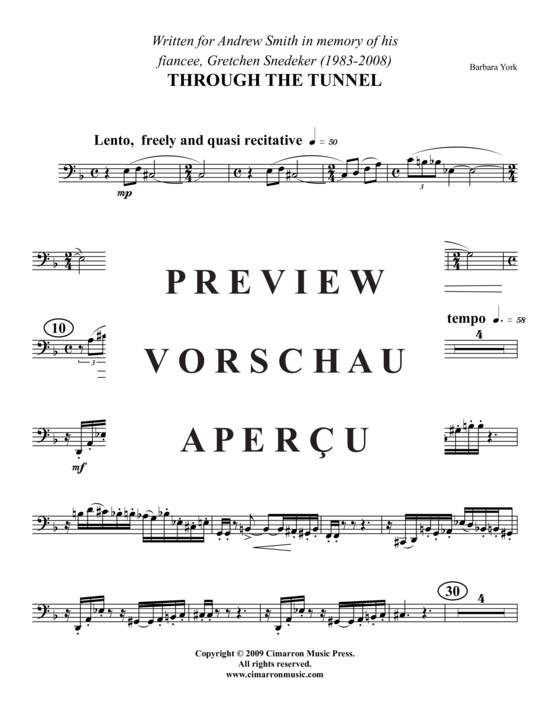 Product gallery: Page 12 of 14 Through the Tunnel , , (tuba + piano)