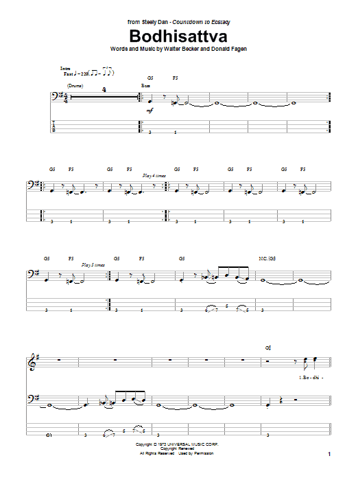 Produktgalerie: Seite 1 von 1 Bodhisattva, Steely Dan, E-Bass