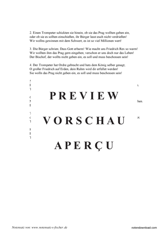 Product gallery: Page 3 of 3 Als die Preußen marschierten vor Prag , , Piano and Voice