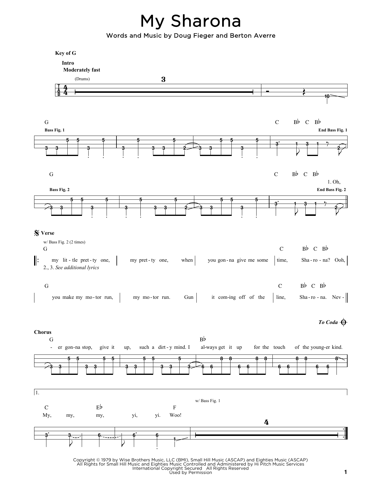 Produktgalerie: Seite 1 von 1 My Sharona, The Knack, E-Bass, Gitarre