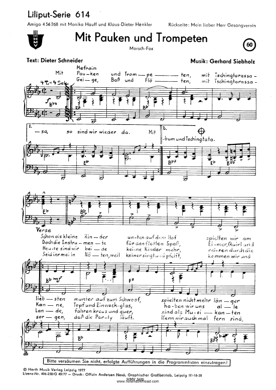 Produktbild zu: Mit Pauken und TrompetenHauff & Henkler (1977)