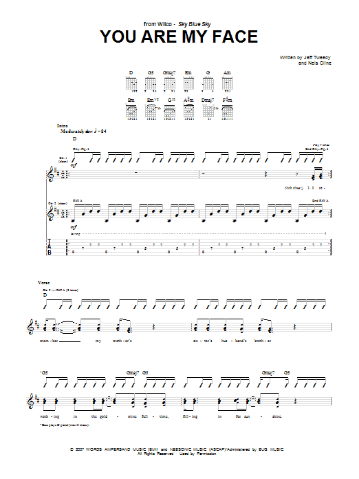 Product gallery: Page 1 of 1 You Are My Face, Wilco