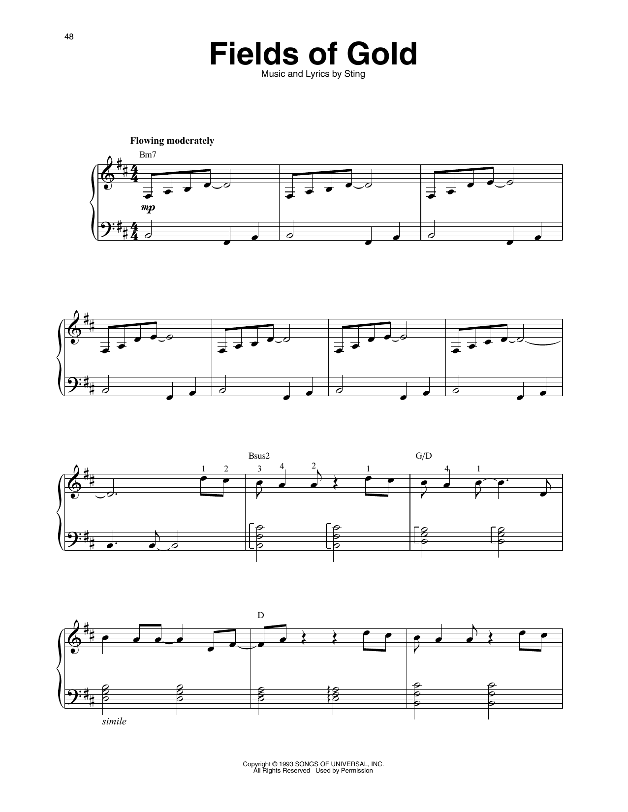 Produktgalerie: Seite 1 von 1 Fields Of Gold, Sting, Harfe