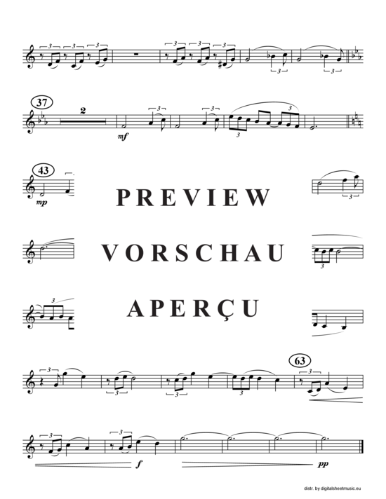 Produktgalerie: Seite 6 von 14 Clair de Lune, , (2xTrompete in B, Horn in F, Posaune)