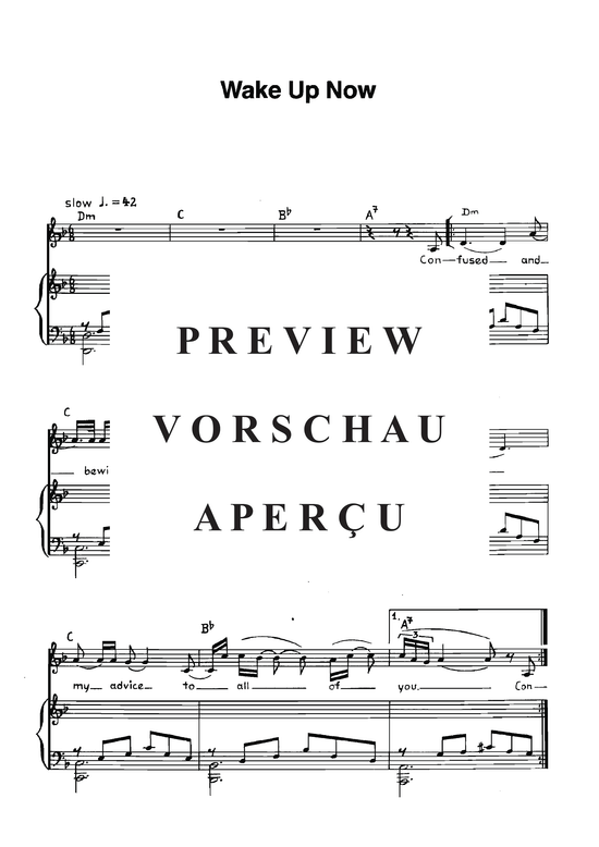 Product gallery: Page 4 of 7 Wake up now , , Piano and Voice