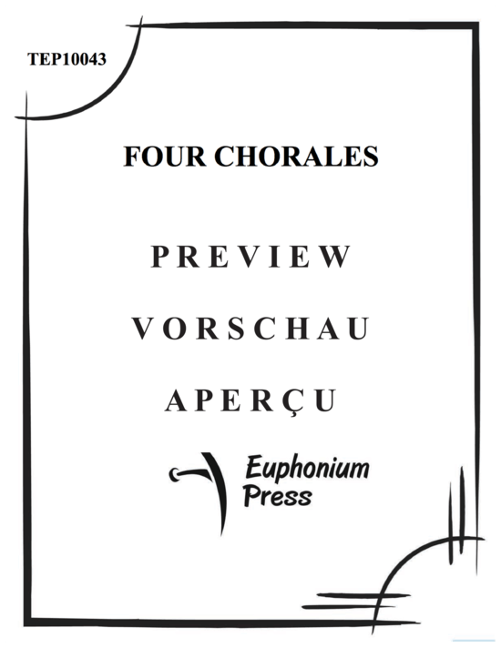 Product gallery: Page 2 of 21 Four Bach Chorales , , (Tuba Quartett EETT)