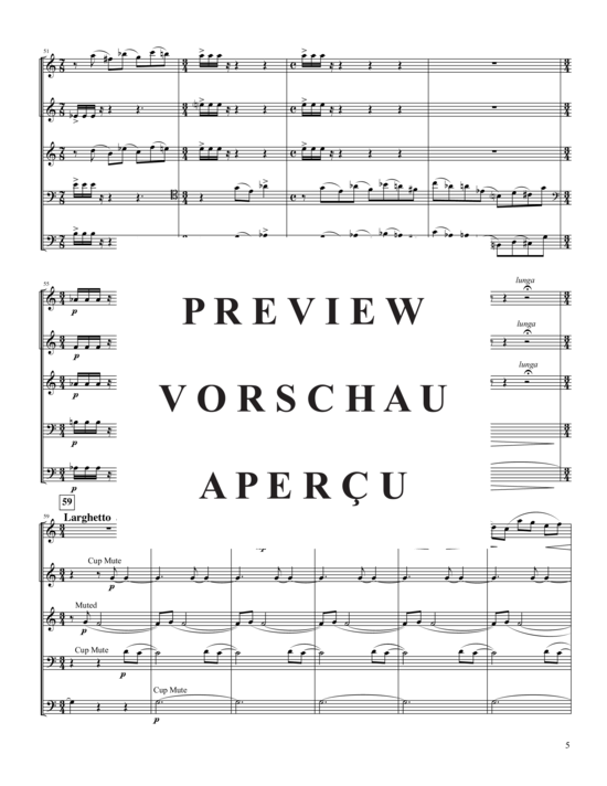 Produktgalerie: Seite 6 von 21 Quintet No. 1 for Brass , , (Blechbläserquintett)