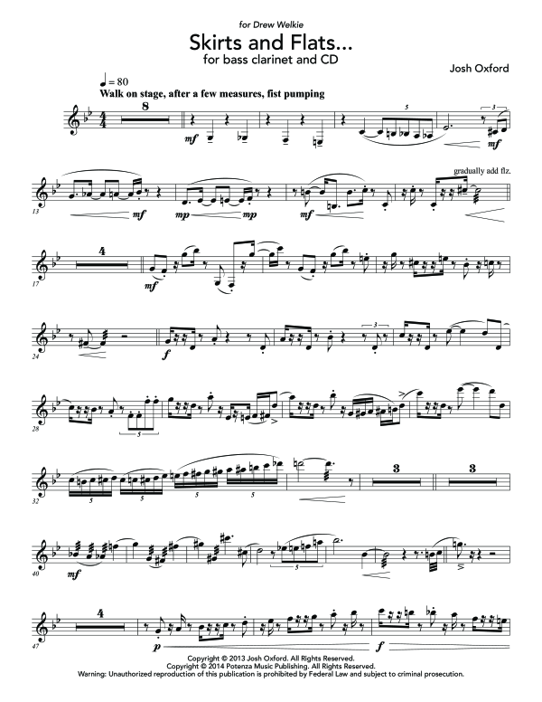 Product gallery: Page 1 of 8 Skirts and Flats..., , (bass clarinet and CD)