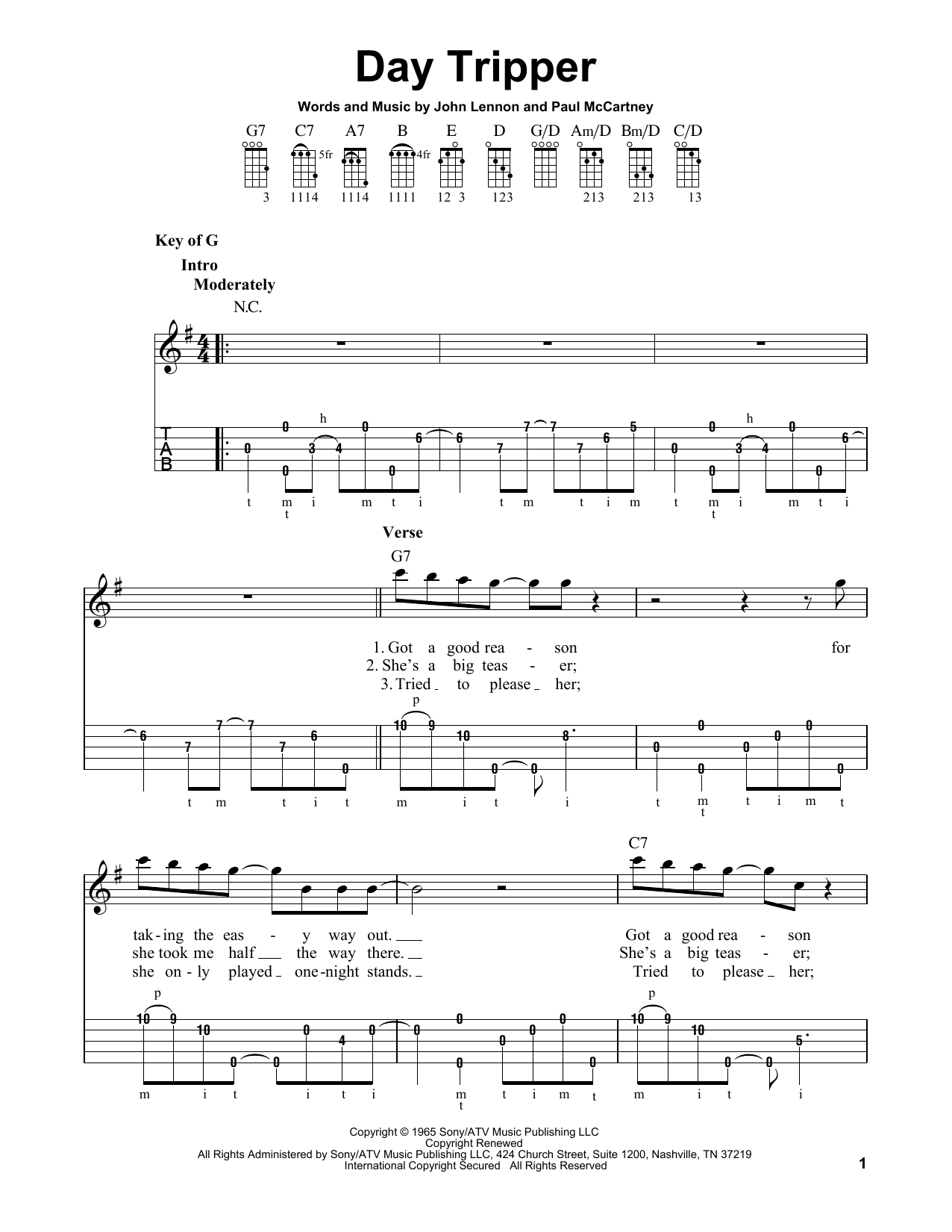Produktgalerie: Seite 1 von 1 Day Tripper, The Beatles, Banjo