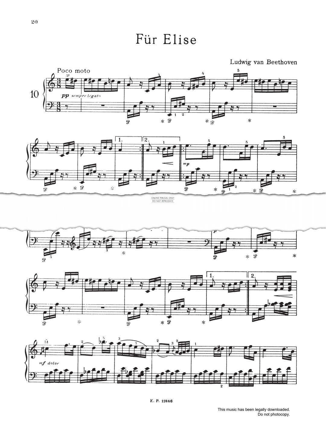 Produktbild zu: Für Elise WoO 59