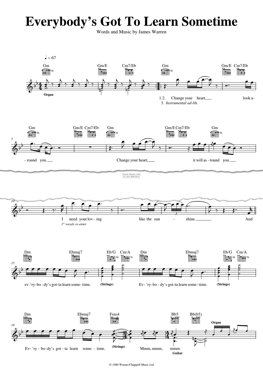 Produktbild zu: I Need Your Lovin' (a.k.a. Everybody's Got To Learn Sometime)
