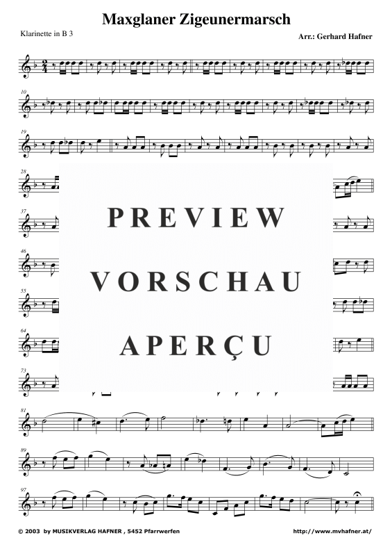 gallery: Maxglaner Zigeunermarsch, , (Klarinetten Quintett)