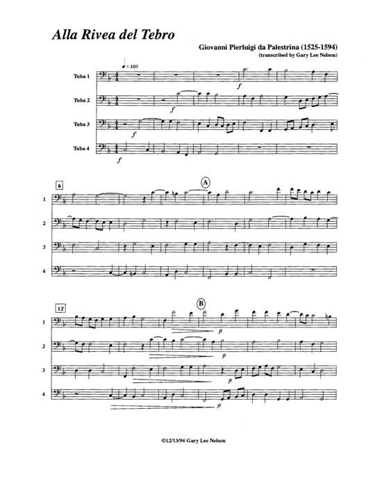 Product picture to: Alla Rivera del Tebro Giovanni Palestrina