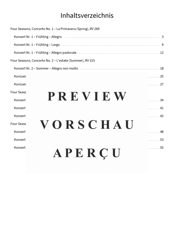 gallery: Die vier Jahreszeiten - arrangiert für zwei Violinen, The Twiolins, (Geige)