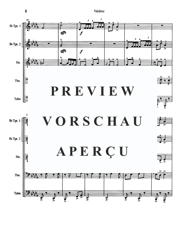 Produktgalerie: Seite 10 von 11 Valdrez, , Blechbläserquintett