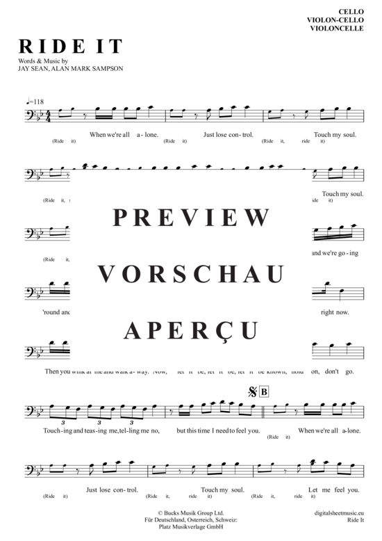 Produktgalerie: Seite 2 von 4 Ride It , Regard, (Violoncello)