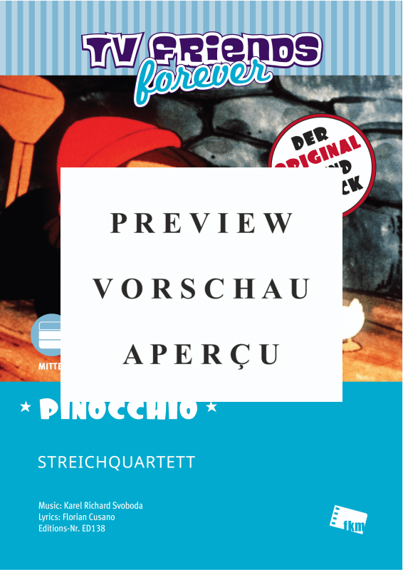 gallery: Pinocchio - Title song of the animated TV series Pinocchio , , (Streicher Quartett)
