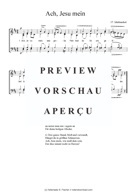 Produktbild zu: Ach, Jesu mein 17. Jahrhundert