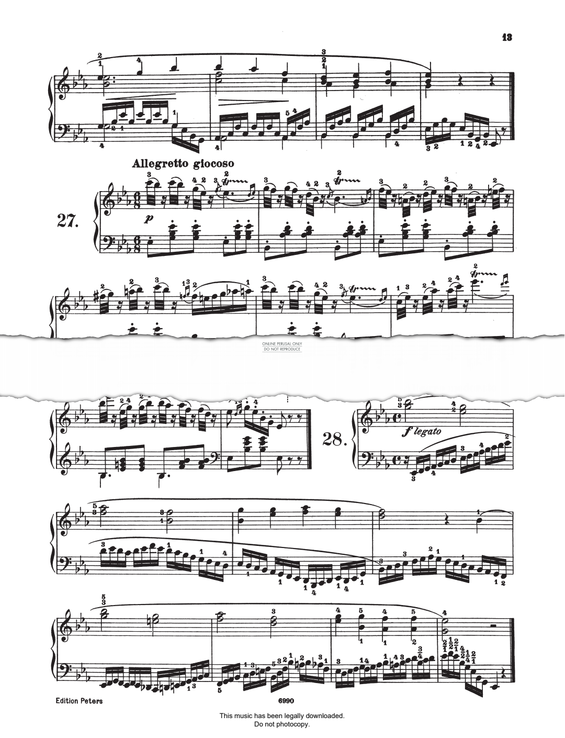 Produktgalerie: Seite 1 von 1 Study (Op. 821, No.27), Carl Czerny, Klavier