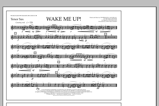 Produktbild zu:  Wake Me Up! - Tenor Sax - Tom Wallace