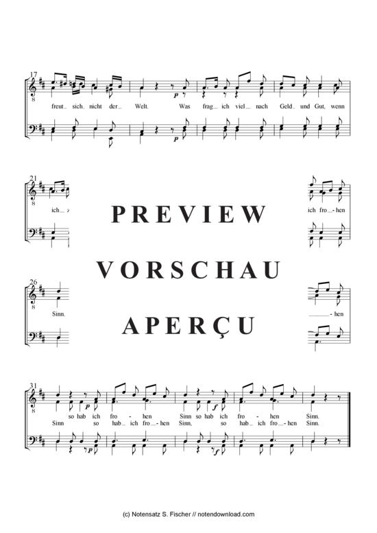 Produktgalerie: Seite 3 von 3 Was frag ich viel nach Geld und Gut , , (Männerchor)