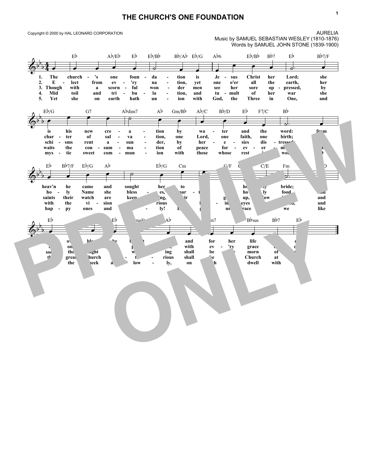 Produktbild zu: The Church's One Foundation