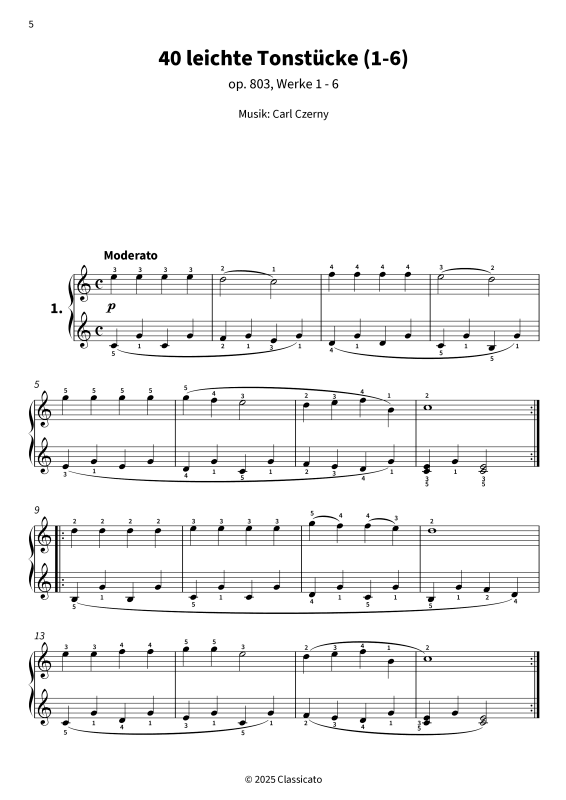 Produktgalerie: Seite 1 von 11 40 leichte Tonstücke, , Klavier Solo