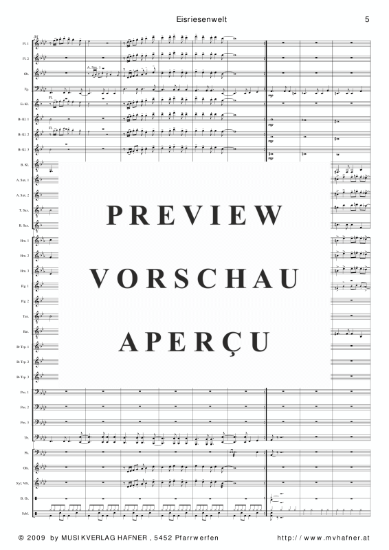 Product gallery: Page 10 of 11 Eisriesenwelt, , (large wind orchestra)