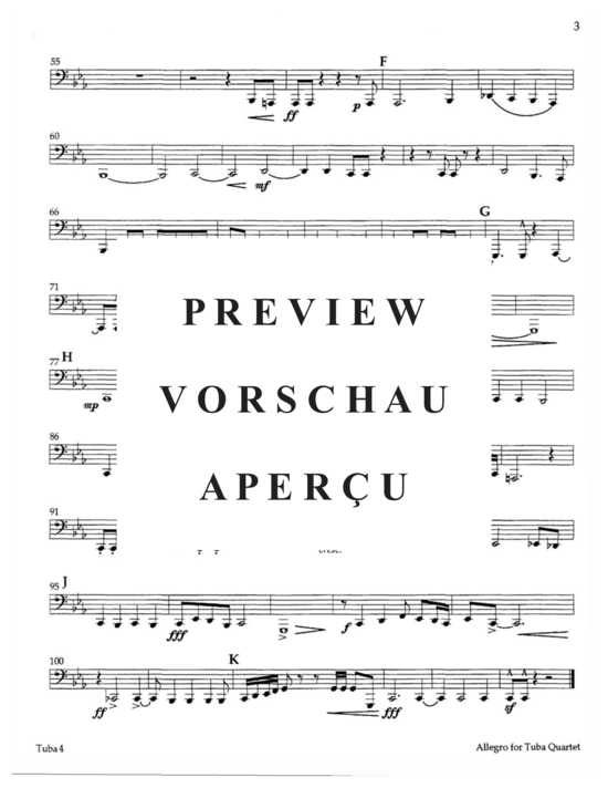 Product gallery: Page 19 of 19 Allegro , , (Tuba Quartet ETTT or TTTT)